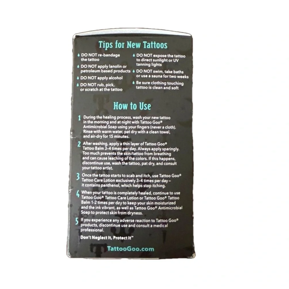 New Sealed Tattoo Goo. Tattoo Care Kit. Maintain Vibrant Color & Glow. NEW - Picture 2 of 7